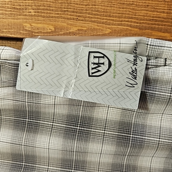 Walter Hagen Mens Grey Plaid Golf Shorts Size 38 - Picture 2 of 14